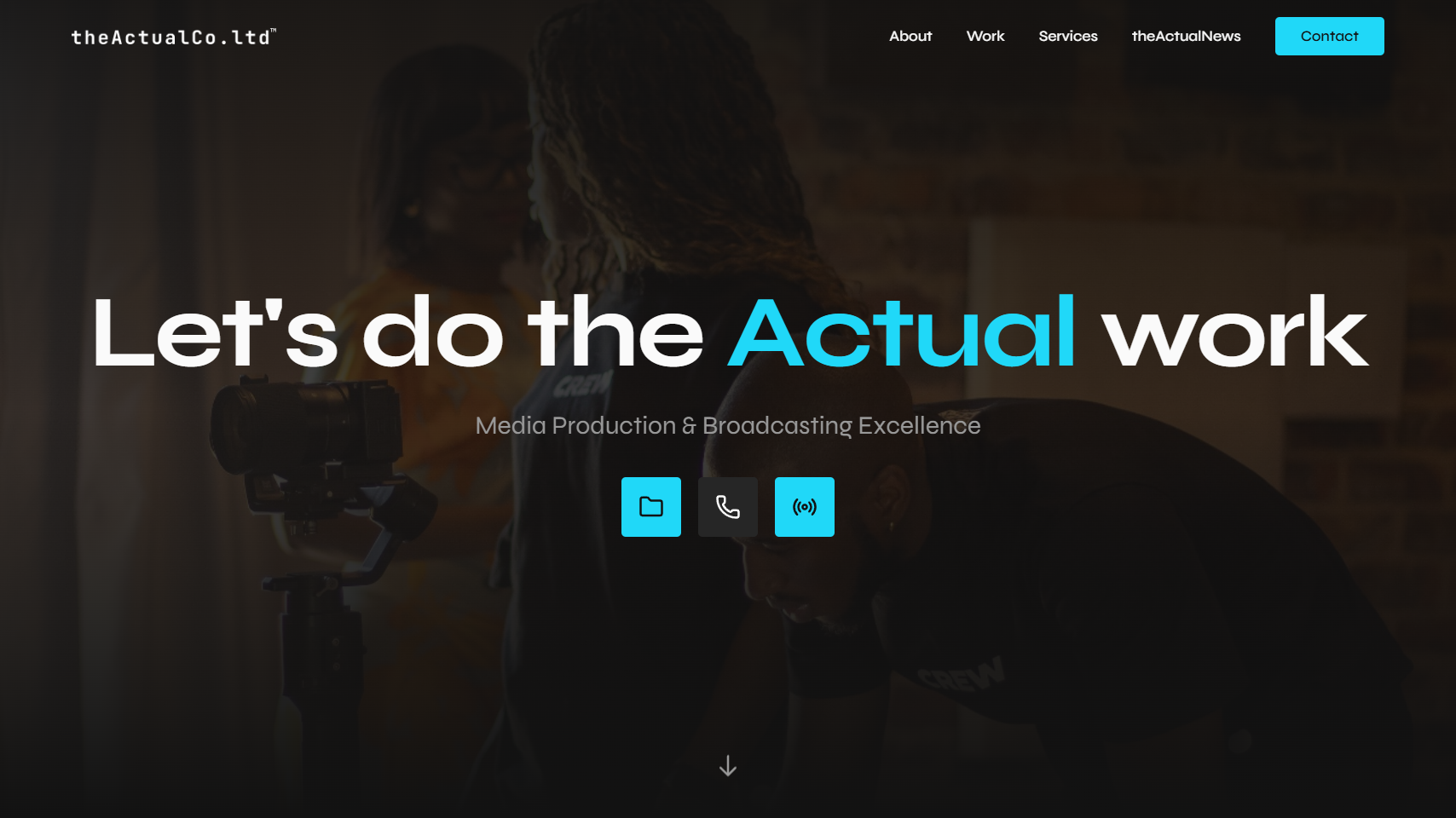 The Actual Co — Media & Production Website Thumbnail